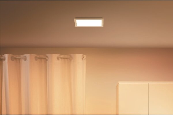WiZ - Plafonier LED SUPERSLIM dimabil 12W 230V alb Wi-Fi