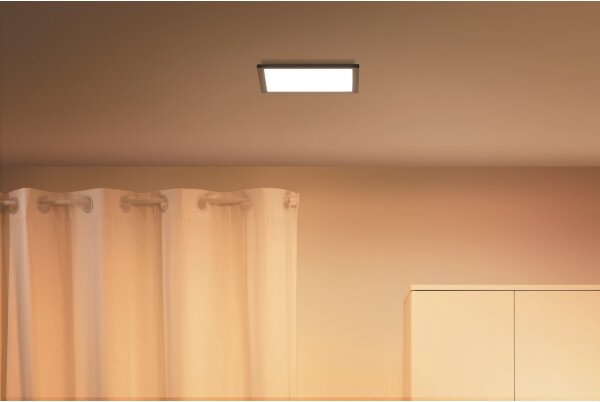 WiZ - Plafonieră LED SUPERSLIM dimabilă 12W 230V negru Wi-Fi