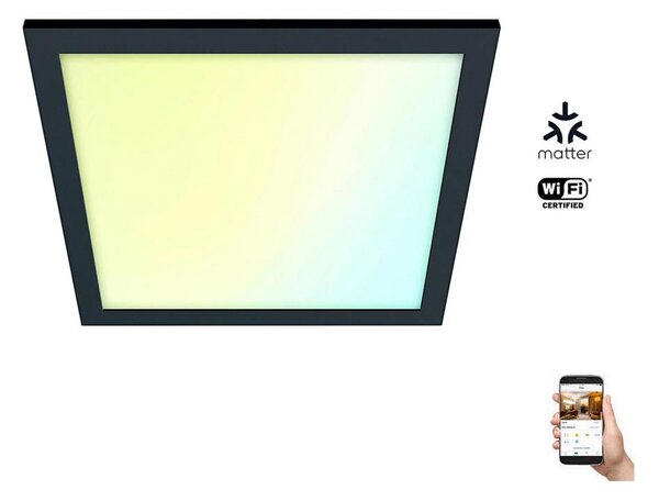 WiZ - Lampă LED plafon SUPERSLIM dimabilă 36W 230V negru Wi-Fi