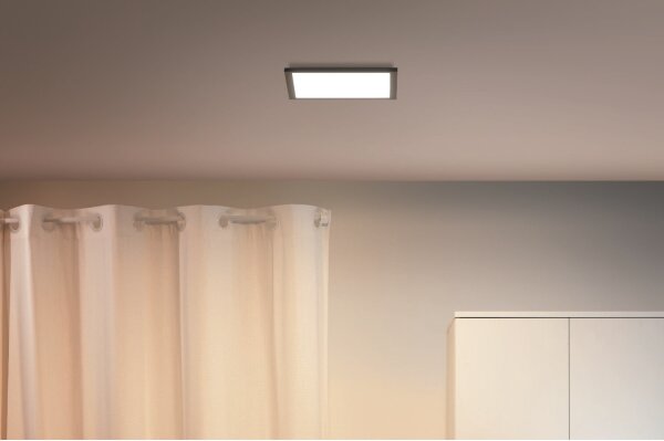 WiZ - Plafonieră LED SUPERSLIM dimabilă 12W 230V negru Wi-Fi
