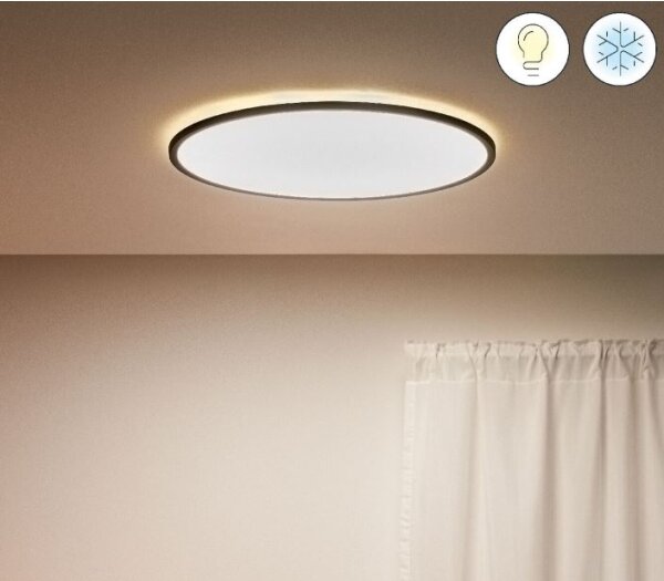 WiZ - Lampă LED plafon SUPERSLIM dimabilă 32W 230V negru Wi-Fi