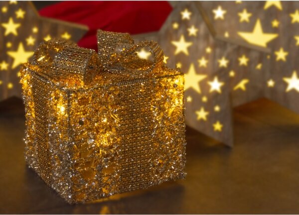 Decorațiune LED de Crăciun Retlux LED/2xAA cadou
