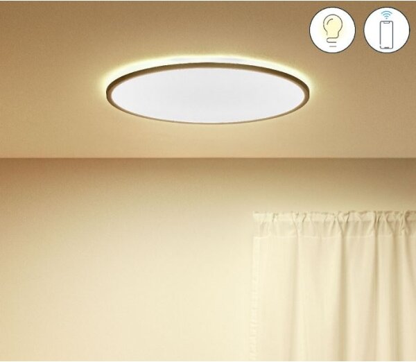WiZ - Lampă LED plafon SUPERSLIM dimabilă 32W 230V negru Wi-Fi