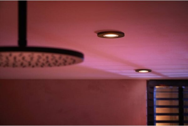 Philips Hue XAMENTO LED RGBW GU10/5,7W/230V IP44, stropní stmívatelné světlo do