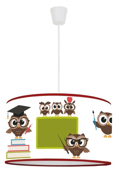 Lustră pe cablu pentru copii OWLS Duolla MULTI 1xE27/15W/230V d. 35 cm
