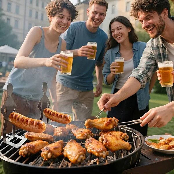 Grillboyz™ Suporturi Amuzante Pentru Cârnați La Grătar – Pachet De 3