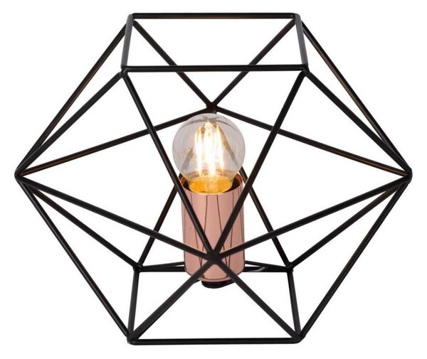 Lampă de masă OCTAGON 1xE27/40W/230V neagră Lucide 80502/01/29