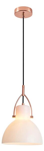 Lustră pe cablu RACK 1xE27/11W/230V albă/cupru Klausen 111029