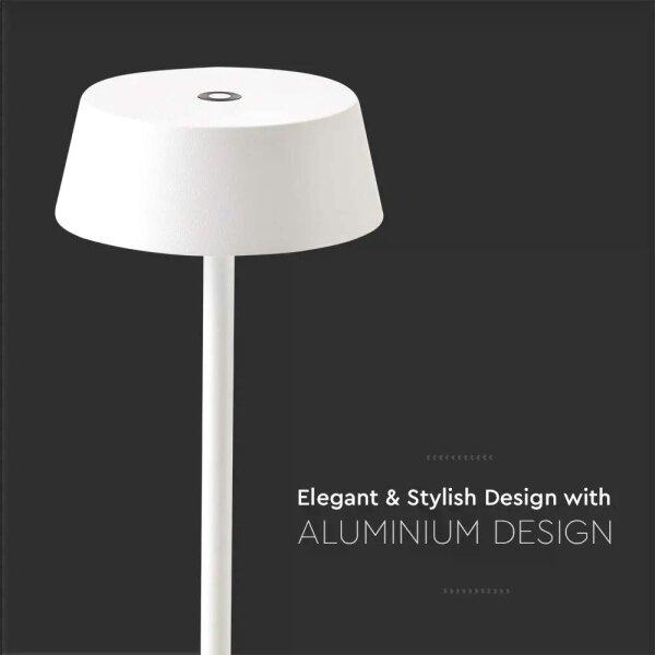 Lampă LED de birou, încărcabilă, tactilă, reglabilă, 2W, 5V, IP54, albă
