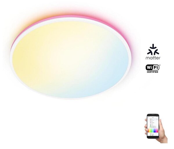 WiZ - Plafonieră LED RGBW RUNE 21W 230V albă Wi-Fi dimabilă