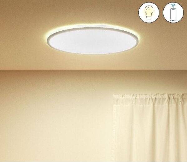 WiZ - Lampă LED plafon SUPERSLIM dimabilă LED/32W/230V alb Wi-Fi