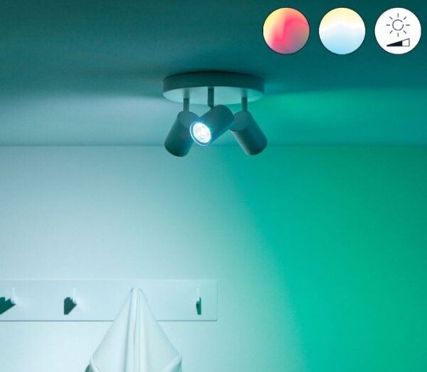 WiZ LED RGBW spot reglabil IMAGEO 3xGU10/4,9W/230V alb Wi-Fi