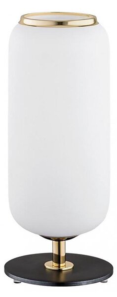 Lampă de masă VALIANO 1xE27/15W/230V neagră/albă/aurie Argon 4994