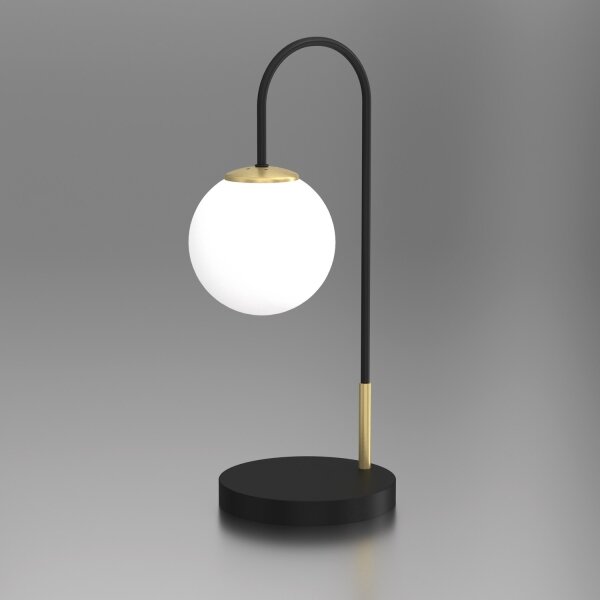 Lampă de masă CAMBRIDGE 1xE14/60W/230V neagră/alamă