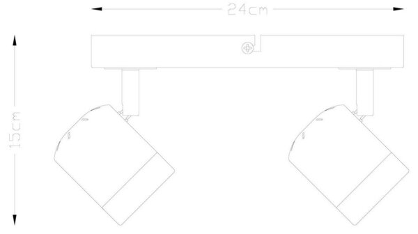 Spot LED dimabil MANU 2xGU10/5,8W/230V alb