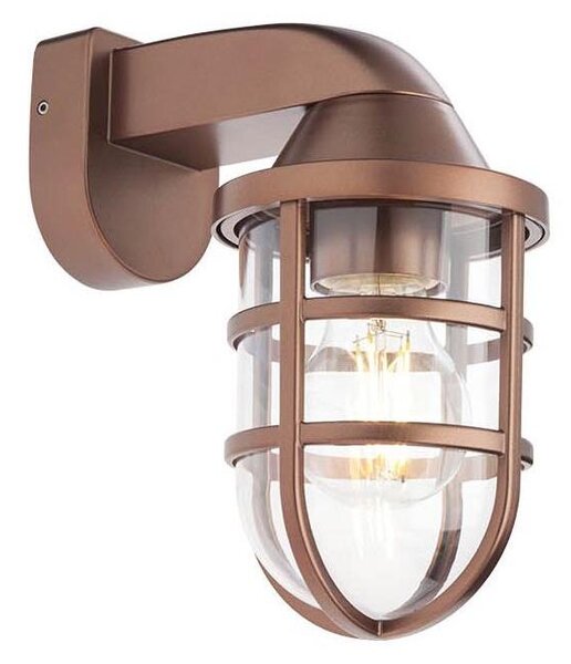 Aplică de exterior CAGE 1xE27/28W/230V IP44 cupru Redo 90206