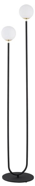 Lampadar FERRONE 2xE14/7W/230V neagră/albă/aurie Argon 7073