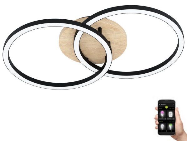 Lustră LED aplicată dimabilă LOMALTAS 2xLED/16W/230V 2700-6500K Eglo 99676