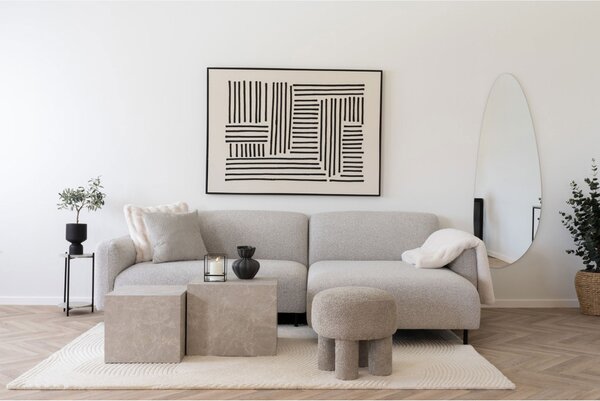 Pătură din blană artificială Galena, 130x180 cm, albă
