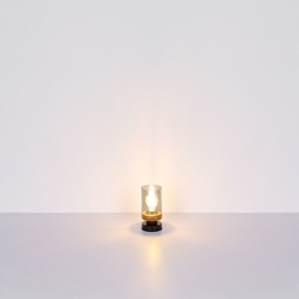 Lampă de masă FINCA 1xE27/40W/230V metal/lemn Globo 15557T