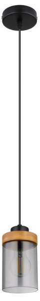 Lustră pe cablu FINCA 1xE27/40W/230V metal/lemn Globo 15557H