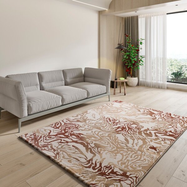 Covor bej/teracotă 80x150 cm Astra – Universal