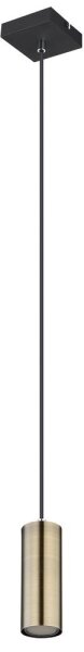 Lustră pe cablu Globo 57911HM ROBBY 1xGU10/35W/230V negru/alamă