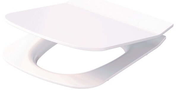 Cersanit Virgo, Scaun WC City Square cu cadere lenta, alb, K98-0220