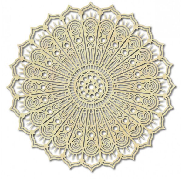 Artă murală din lemn – Mandala Floarea Păcii | KLAROT