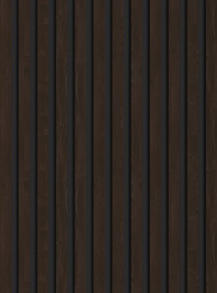 Mexen Lam-B, lamele acustice de perete 275 × 30 cm, placă HDF 4 mm, furnir tehnic, maro abanos, S100-275307-3015-022