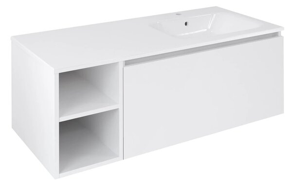 Sapho Sapho, dulap LOREA 120x46x51.5cm (30P+90cm), dreapta, alb mat, LE090-3131-R-04