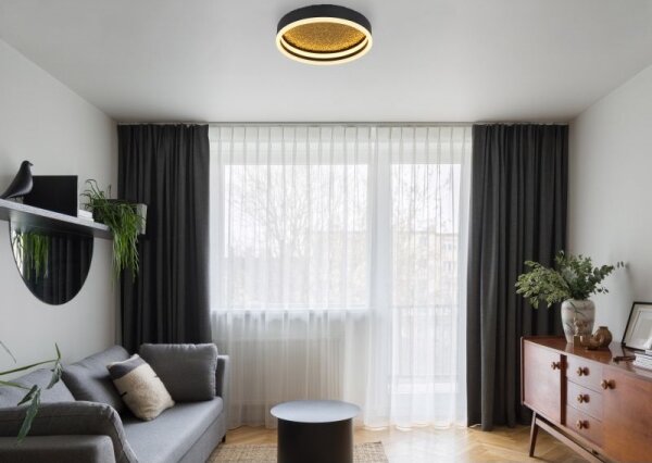 Plafonieră LED HEDI LED/24W/230V d. 30 cm neagră Globo 48460-24
