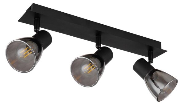 Spot CLAUDE 3xE14/40W/230V negru Globo 54307-3