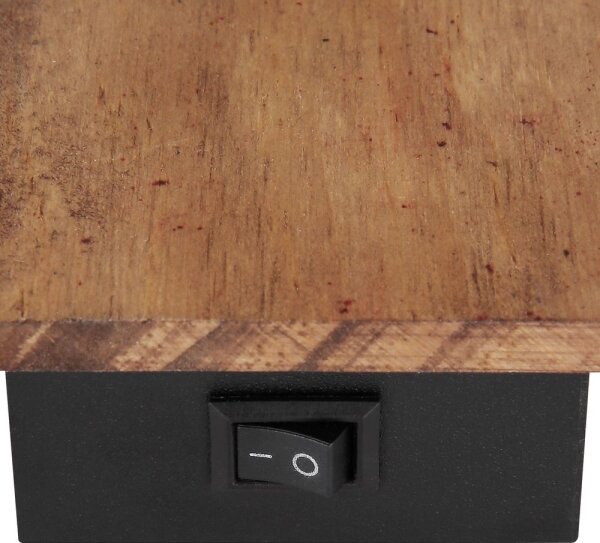 Spot de perete CLAUDE 1xE14/40W/230V negru/lemn Globo 54307-1W