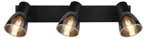Spot CLAUDE 3xE14/40W/230V negru Globo 54307-3