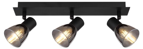 Spot CLAUDE 3xE14/40W/230V negru Globo 54307-3