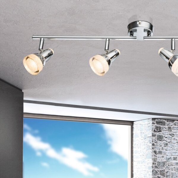 Spot LED ALASKA 4xLED/4W/230V crom lucios Globo 56134-4
