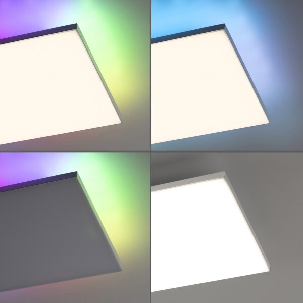 Plafonieră LED RGB dimabilă CONRAD 27W/230V Leuchten Direkt 15561-16 + telecomandă