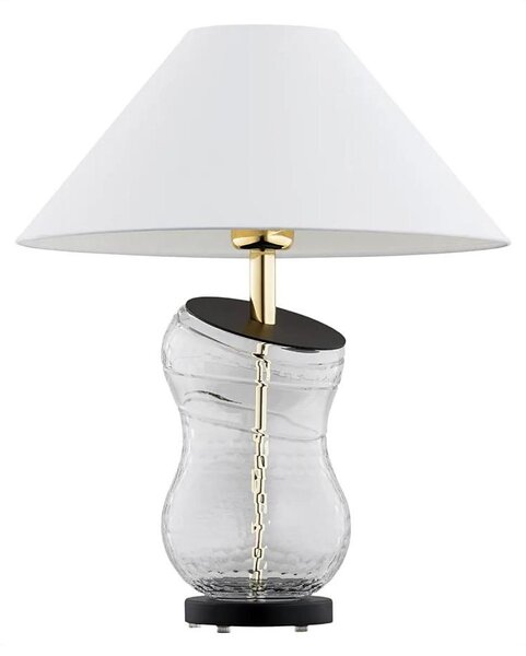 Lampă de masă VENETO 1xE27/15W/230V albă/alamă/neagră Argon 8036