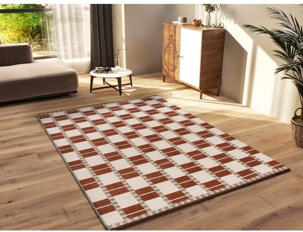 Covor bej/teracotă 80x150 cm Astra – Universal