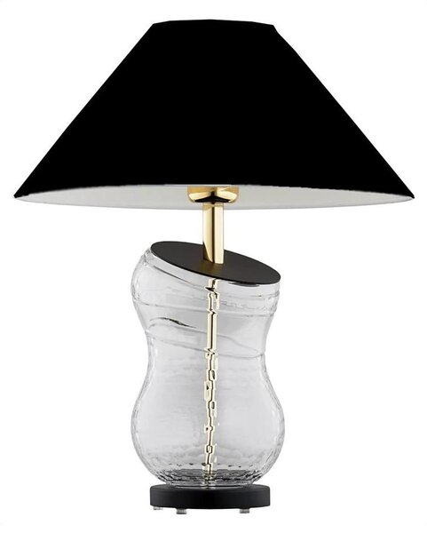 Lampă de masă VENETO 1xE27/15W/230V neagră/alamă Argon 8037