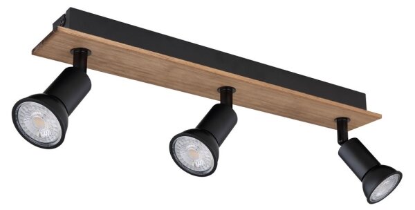 Spot DREW 3xGU10/35W/230V lemn/metal Globo 57998-3W