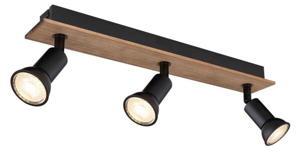 Spot DREW 3xGU10/35W/230V lemn/metal Globo 57998-3W