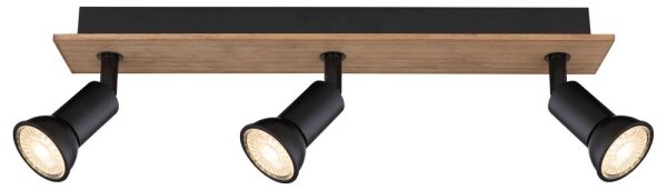Spot DREW 3xGU10/35W/230V lemn/metal Globo 57998-3W