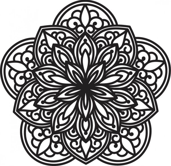 Mandala magică pe perete - ILIZIA