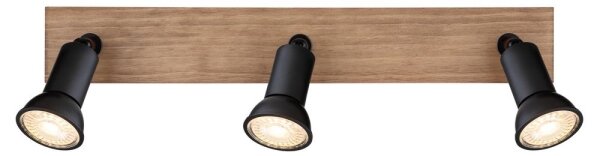 Spot DREW 3xGU10/35W/230V lemn/metal Globo 57998-3W