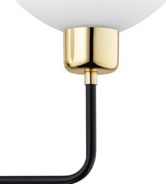 Argon 8032 - Lampă de perete RAVELLO 1xE14/15W/230V negru/auriu