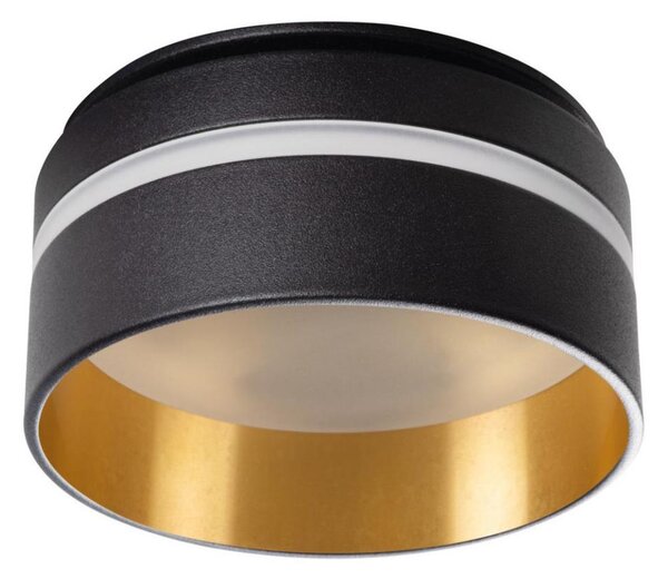 Corp de iluminat încastrat GOVIK GU10/10W negru/auriu Kanlux 29234