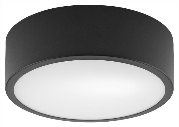 Plafonieră DANTE 1xE27/60W/230V d. 26 cm neagră
