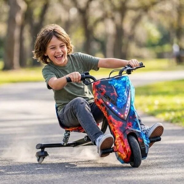 Driftmax™ Kart Electric Cu 3 Roți Pentru Drift, Gheață și foc